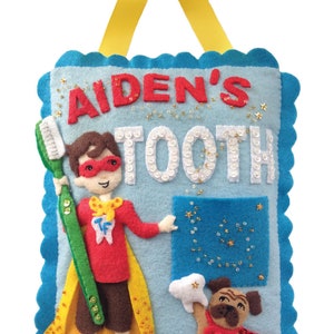 Tooth Hero Pillow Felt Applique Kit