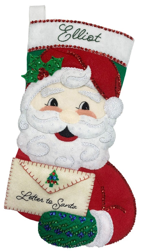 Letter to Santa Felt Stocking Kit From Merrystockings 