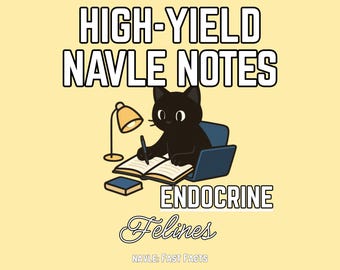 NAVLE Feline Endocrine Study Guide | High-Yield Pattern Recognition Notes | Veterinary Exam Prep PDF