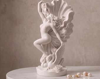 Elegant Sculptural Lady Statue | Handmade Jesmonite Decor | Modern White Figurine | Luxury Shelf Decor | Coffee Table Accent | Unique Gift