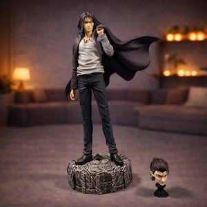 Buste Eren Jaeger 22 Cm – Figurine En PVC – Statue D’anime De Bureau – Détail Intense, Résiste à La Décoloration – Pour Fans De La Série