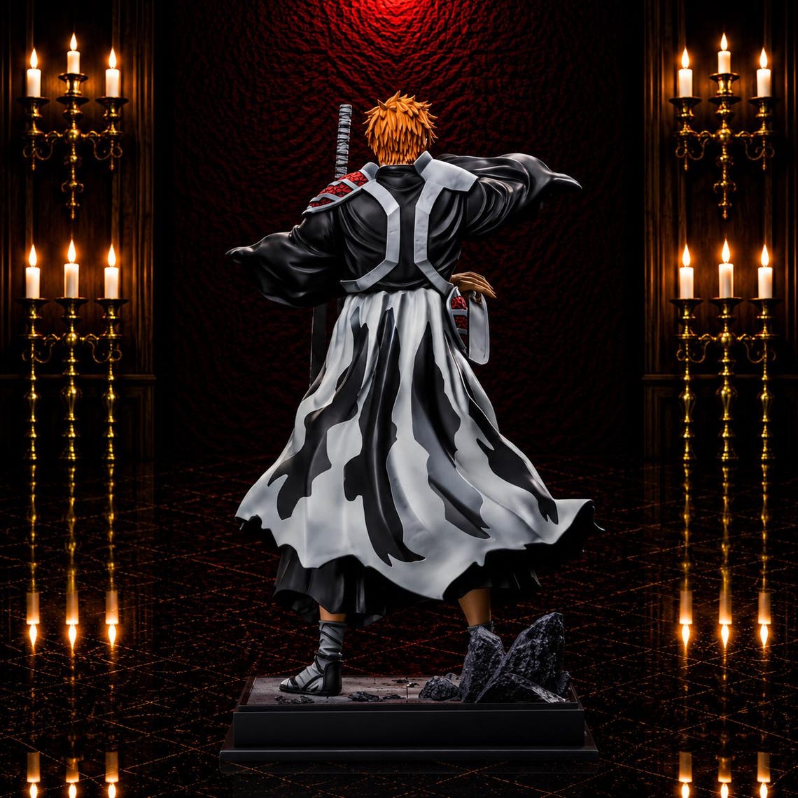 Figura de Ichigo Kurosaki de 35 cm de Bleach – Estatua de anime con