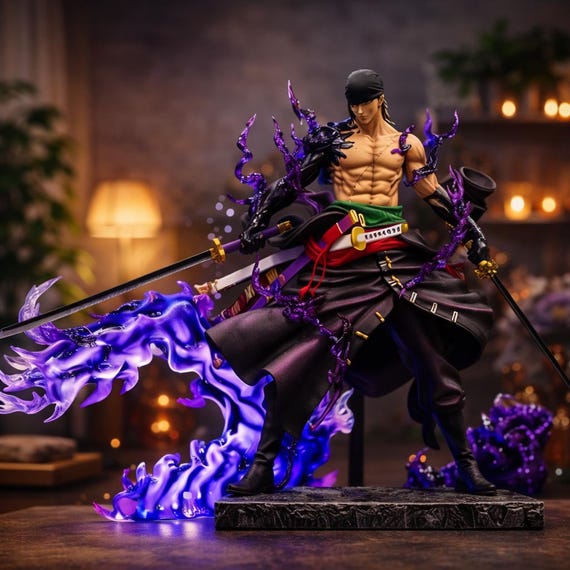 Zoro Figure 25cm One Piece – Roronoa Zoro Anime PVC statue, Figurine Manga Collectible Figure, Anime Fan Gift