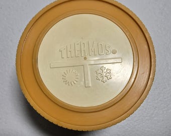 Vintage Thermos Insulated Food Jar 1155/3 Yellow Harvest Gold Mid Century Lunch Container Retro Kitchen