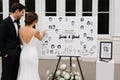Draw Your Face Wedding Guest Book Alternative, Doodle Guestbook Sign, Interactive Wedding Reception Activity, Unique Custom Portrait Board product logo