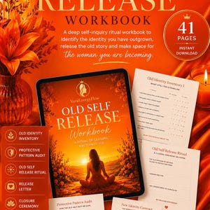Old Self Release Workbook | Let Go of Limiting Beliefs & Old Patterns | Self Discovery Journal | Personal Growth Workbook | Printable PDF