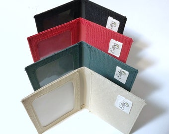 Slim Bifold Wallet: Thin Minimalist Sport Fabric Wallet
