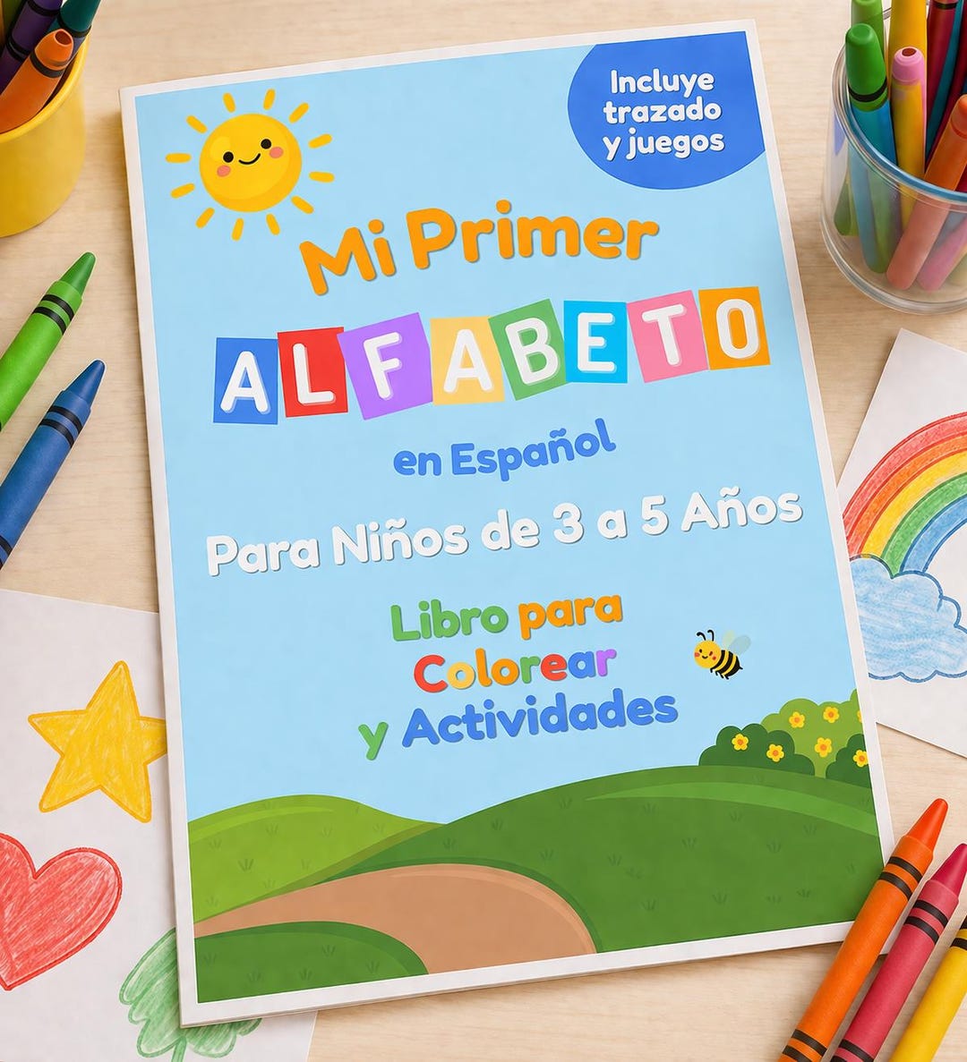 Spanish Alphabet Coloring Book | ABC Tracing, Activities for Kids (PDF ...