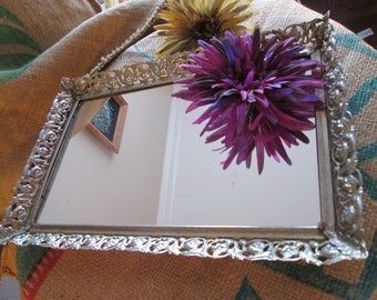 Vintage Mirrored Vanity Tray