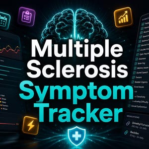 Multiple Sclerosis Tracker | Log Relapses, Triggers & Fatigue | MS Medication Log, Trend Charts, Doctor Report Generator | HTML App
