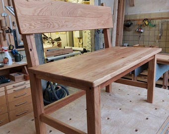 Solid Oak Bench