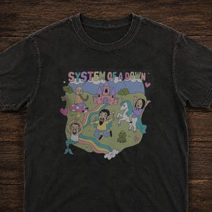 System Of A Down Antennen T-Shirt | Rock Musik Grafik T-Shirt