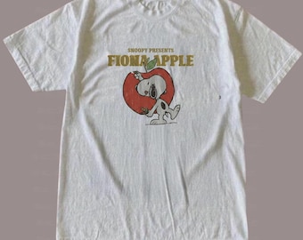 T-shirt graphique Apple Snoopy Fiona, chemise streetwear When Pawn