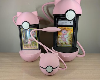Mew Pokeball Card Holder | Transforming Pokemon TCG Art Display Stand - No Cards Included