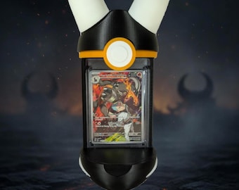 Houndoom Pokeball Card Holder | Transforming Pokemon TCG Art Display Stand - No Cards Included