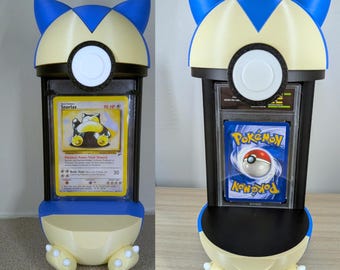 Snorlax Pokeball Card Holder | Transforming Pokemon TCG Art Display Stand - No Cards Included