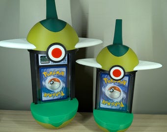 Axew Pokeball Card Holder | Transforming Pokemon TCG Art Display Stand - No Cards Included