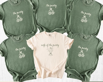Comfort Colors® Wife of The Party Bachelorette Party Matching Shirts Bridesmaid Proposal Gift, Martini Getting Ready Bridal Party Gifts
