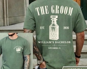 Custom Bachelor Party Shirts, Personalized Groomsmen Tees, Nashville Trip Apparel, Matching Groomsmen Outfit, Bachelor Weekend Gift