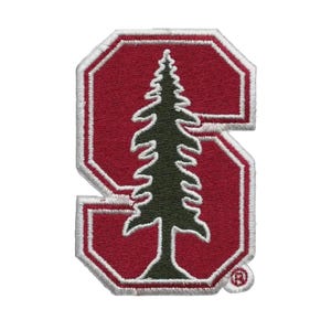 Embroidered S Tree Varsity Letter Patch | College Style Iron and  Sew On Backpack Jacket