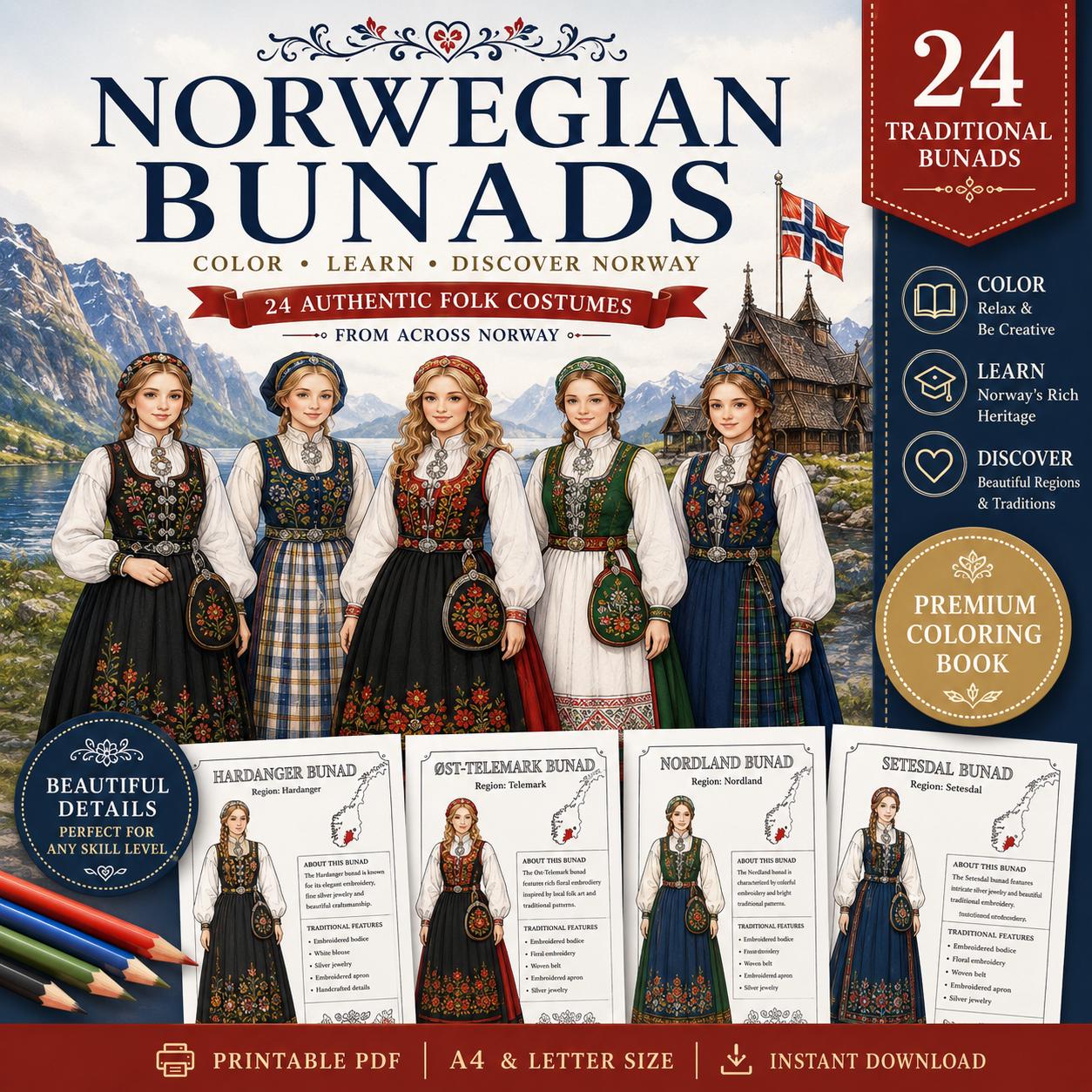 Norwegian costumes - Etsy 日本