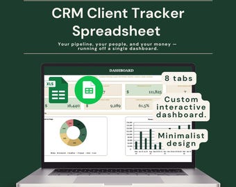 CRM con Fogli Google ed Excel / Gestione clienti, pipeline di lead, registro fatture per piccole imprese e freelance