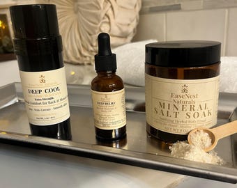 Deep Relief Nerve & Joint Oil, Herbal Massage Oil, Muscle and Back Comfort, Non-Greasy Body Oil, Sensitive Skin Friendly