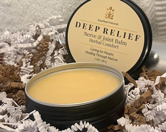 EaseNest Naturals Deep Relief Nerve & Joint Balm | Herbal Comfort Balm for Back, Neck, Shoulders, Hands and Joints | Sensitive Skin Wellness