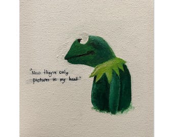 La mémoire n'est pas réelle - Muppets - Impression d'art motivante minimaliste, Art mural auto-croissant