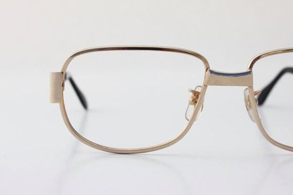 Vintage 70's Brushed Gold Eyeglasses Frames