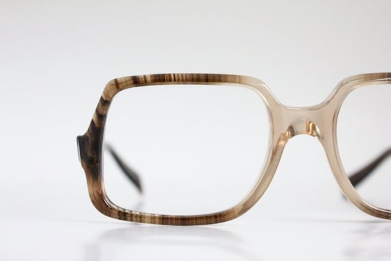 Vintage 70's unisex square tortoise frames