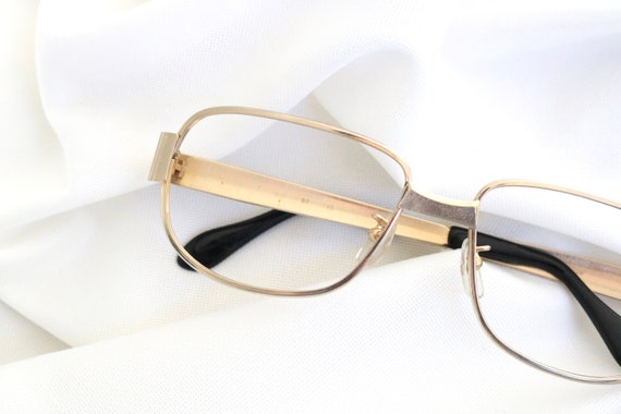 Vintage 70's Brushed Gold Eyeglasses Frames