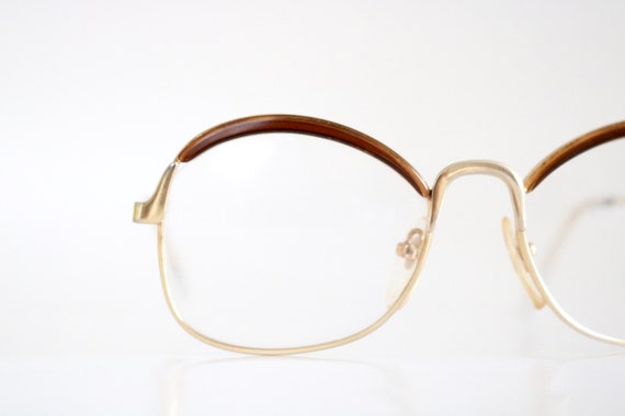 1970's coffee trim gold metal frames