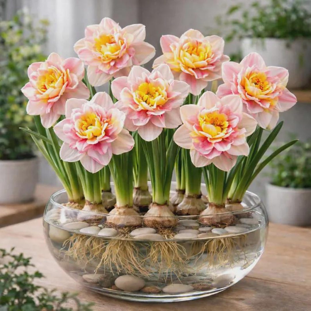 Pre-chilled Spring Empress Daffodil Bulbs – Indoor Winter Blooms (5 ...