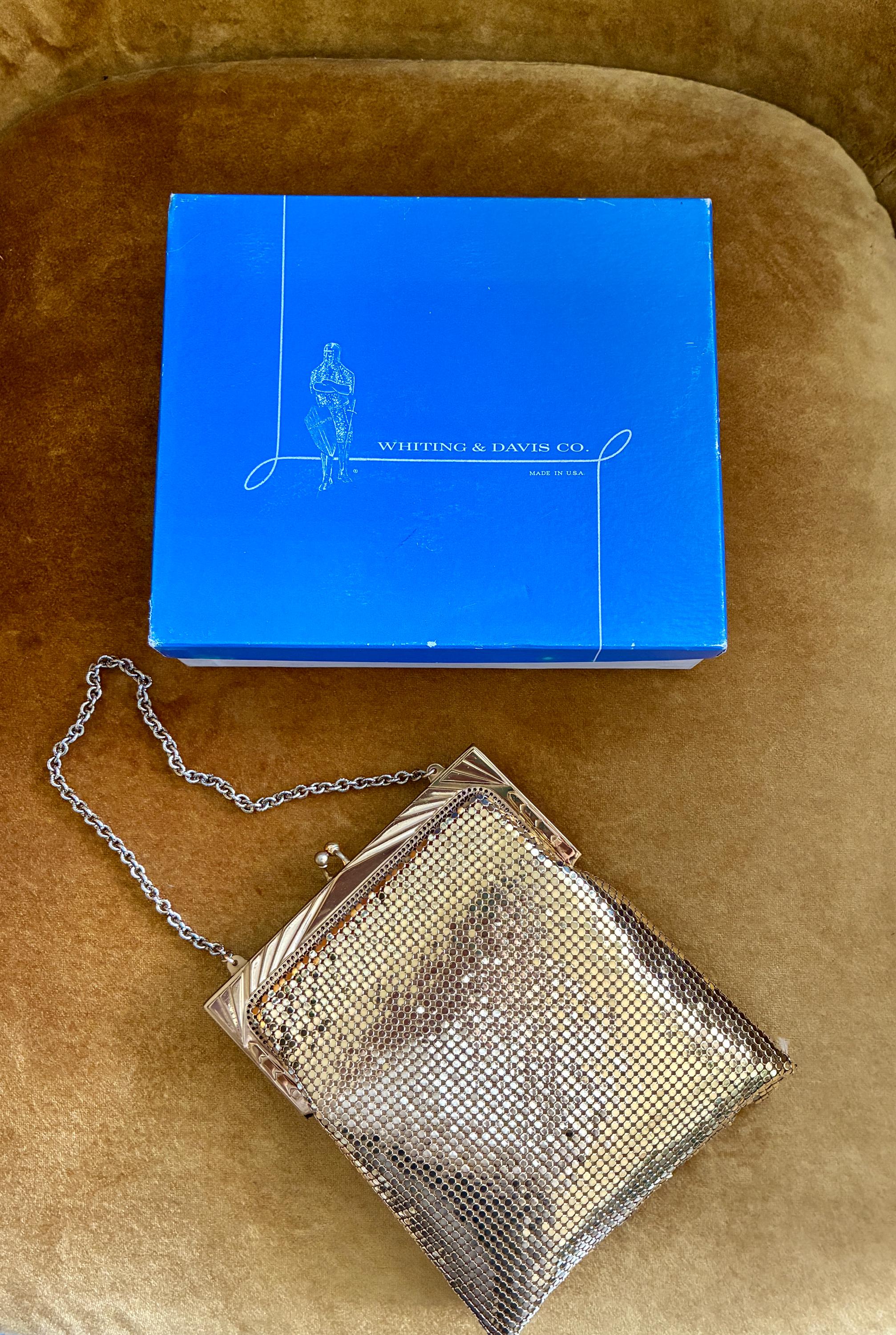 【美品】WHITING＆DAVIS メタルメッシュ/チェーン ショルダーバッグ Whiting Davis Chainmail Purse - Etsy