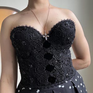 Vintage Velvet Bustier - Etsy