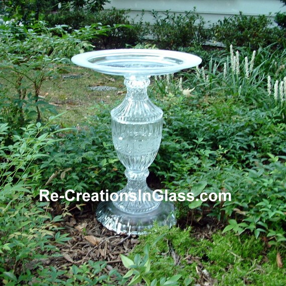Bird bath. Bird feeder. Classically designed garden art. Etsy