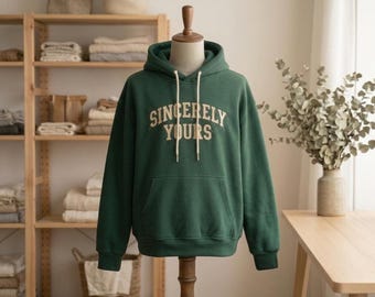 Handmade Sincerely yours Matter Salish Fleece Hoodie – Cosplay Green Oversized Sweatshirt