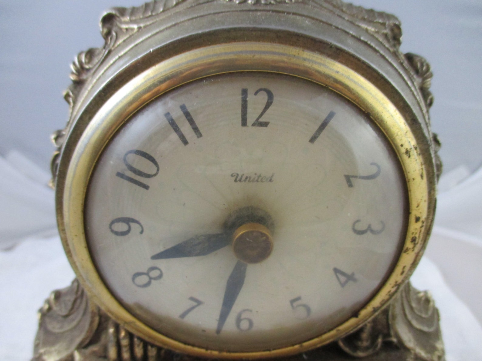 Vintage United Clock Corp. Model 422 Fireplace Motion Clock Etsy