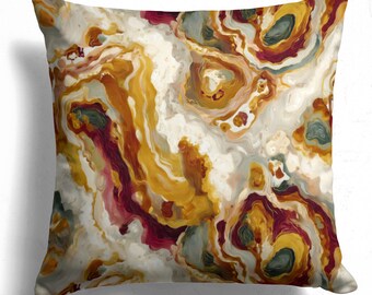 Abstract Pillow Cover: Modern Organic Design, Decorative Throw Cushion - 105