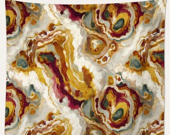 Abstract Tapestry: Modern Organic Design, Large Contemporary Wall Hanging - 105