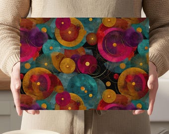 Tempered Glass Cutting Board - Abstract Art Kitchen Decor, Cheese Charcuterie Board - 103