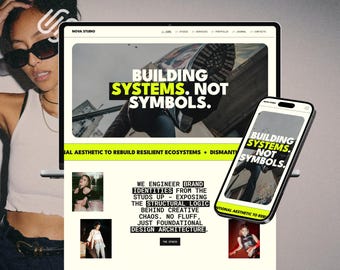 Squarespace 7.1  Website Template for Digital Freelancer SMM Coaches and Service Based Brand that want to stand out and covert