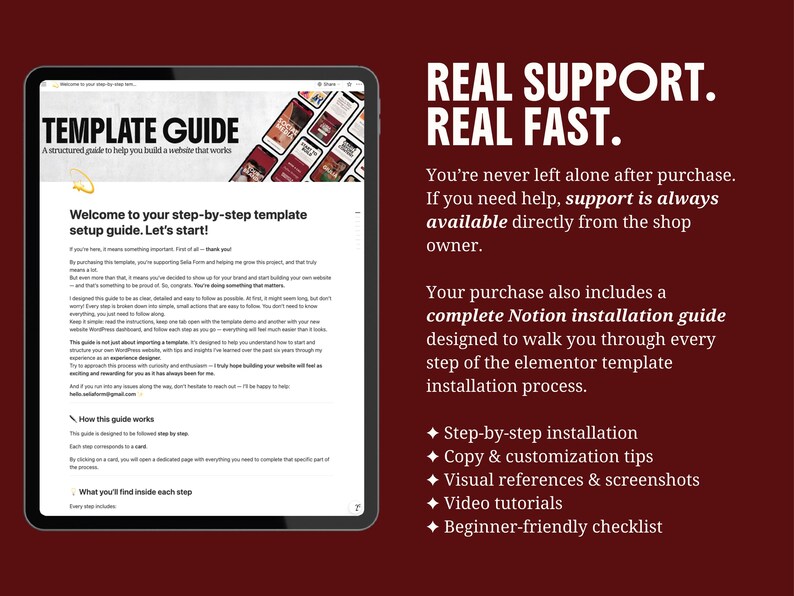 elementor wordpress theme website kit red creative feminine bold website for creatives coach consultant virtual assistant creative agency service business digital freelancer social media manager bundle instagram canva templates for solid clear consistent brand identity with main sections header footer portfolio case study page elementor blog wordpress SEO instagram neon kit carousels educational promotion