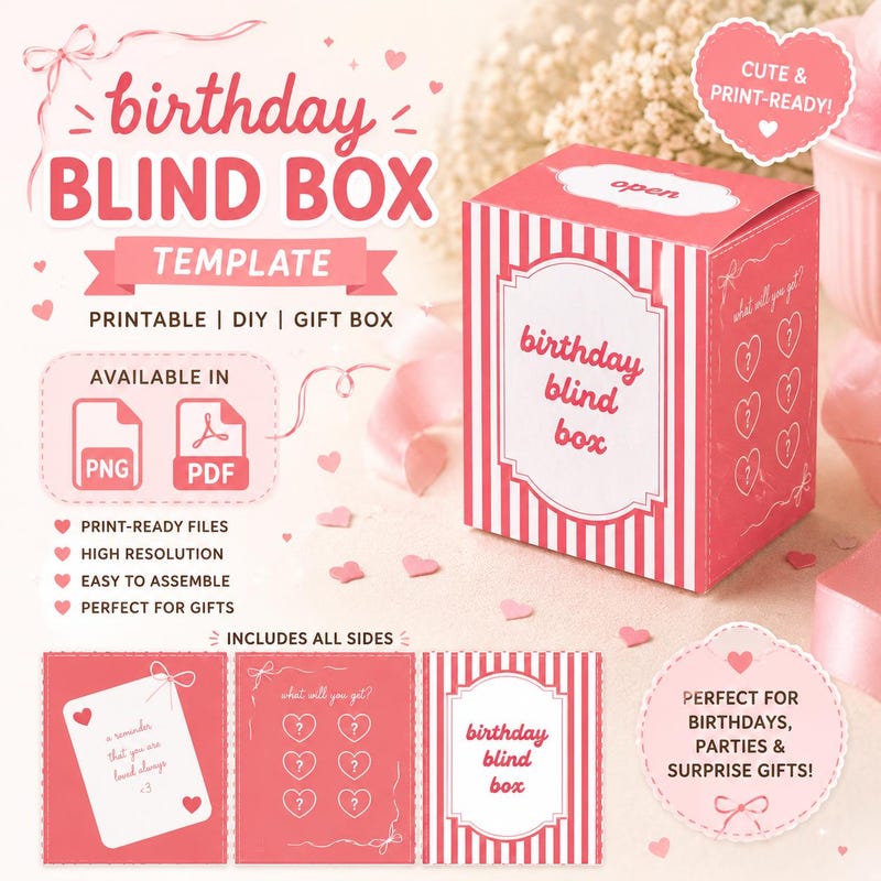 Blindbox Template - Etsy