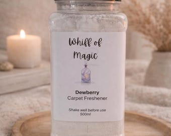 Luxury Carpet Freshener Powder | Pet Odour Eliminator | Home Fragrance Carpet Deodoriser | Hoover Powder 500G Shaker pot