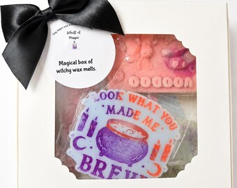 Large gift box of Witchy Woo soy vegan wax melts.