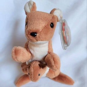 Vintage 1996 Ty Beanie Baby Pouch the Kangaroo