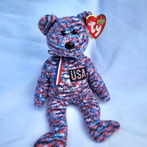 Vintage 2000 Beanie Baby Bear USA