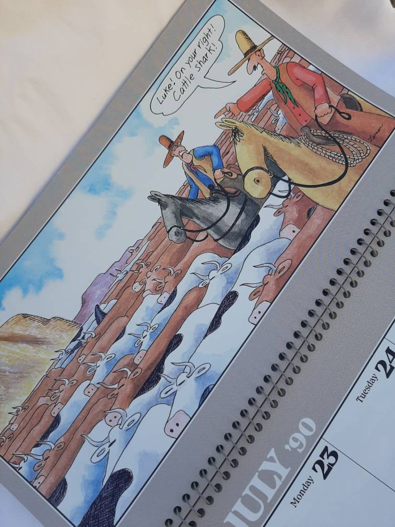 Vintage 1990 Far Side Calendar Gary Larson Etsy